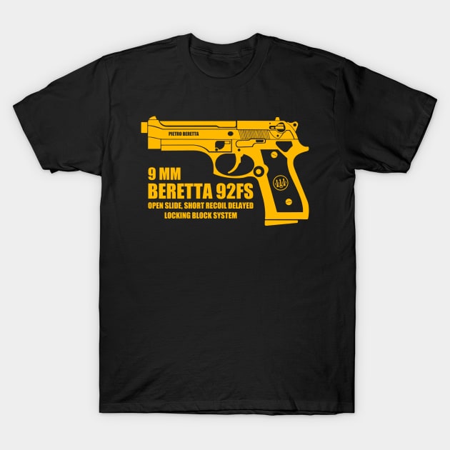 Beretta 9mm T-Shirt by Niken12
